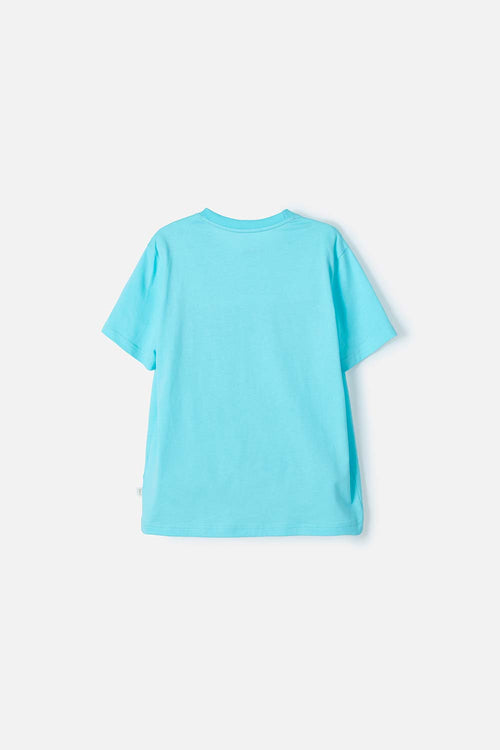 CAMISETA MIC AZUL MANGA CORTA PARA NIÑA