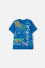 CAMISETA MIC AZUL ESTAMPADA EN FRENTE PARA NIÑO