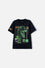 CAMISETA MIC NEGRA ESTAMPADA PARA NIÑO
