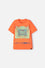 CAMISETA MIC NARANJA MANGA CORTA PARA NIÑO