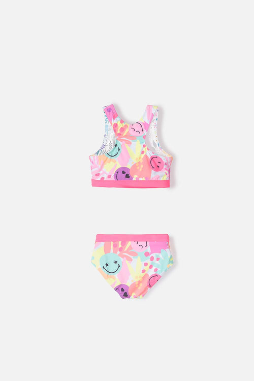 GIRL'S MULTICOLOR MICRO BATHING SUIT