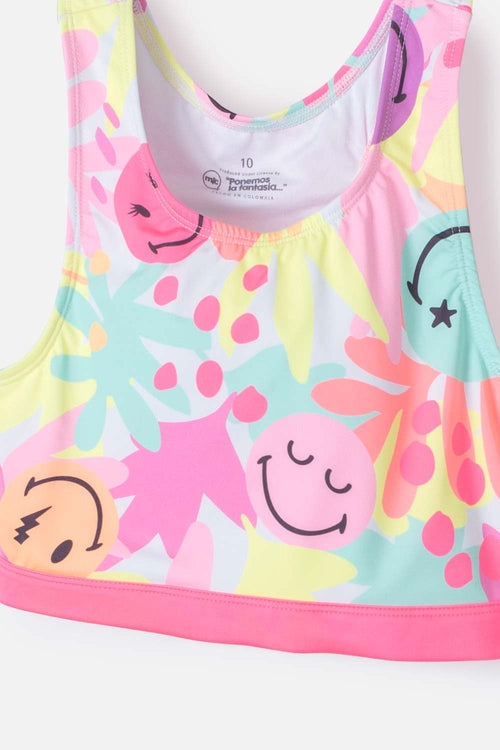 GIRL'S MULTICOLOR MICRO BATHING SUIT