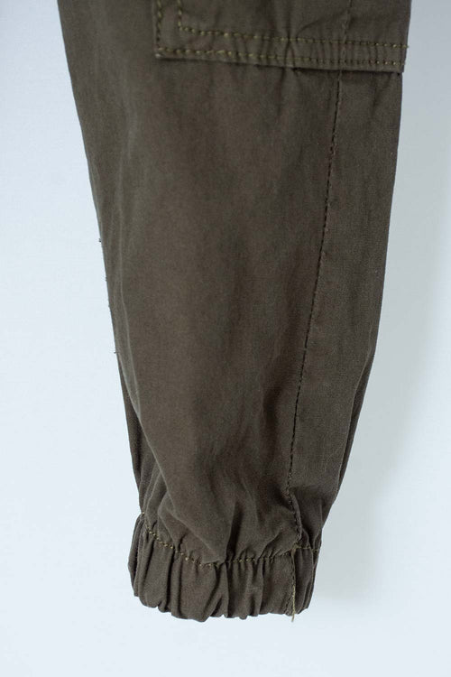 LITTLEMIC JOGGER WITH MILITARY GREEN DRAWSTRING FOR BOY 2T TO 5T