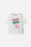CAMISETA MIC DE MANGA CORTA MARFIL PARA NIÑA