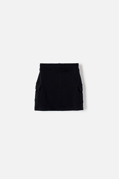 GIRL'S BLACK SHORT MICRO SKIRT