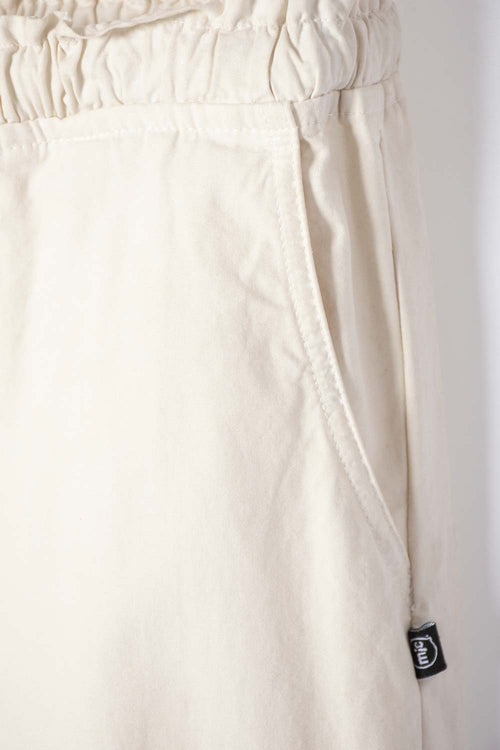 GIRL'S IVORY DRAWSTRING FLEECE JOGGERS