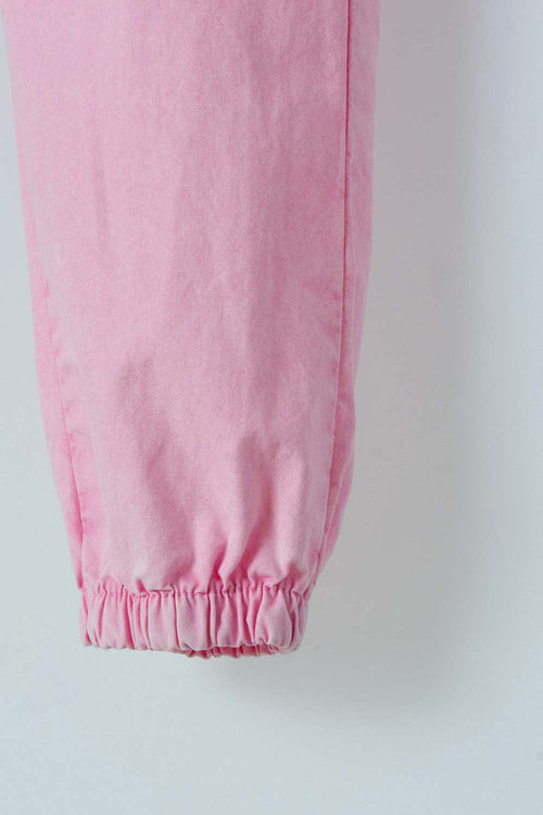 LITTLEMIC PINK JOGGERS WITH CARGO POCKETS FOR GIRLS 2T TO 5T