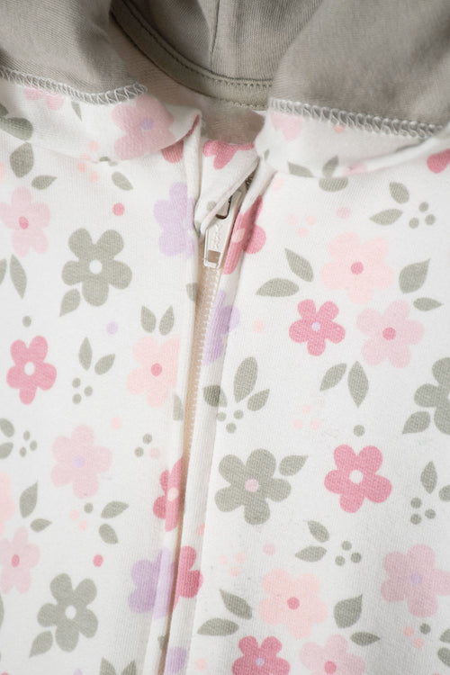 LITTLEMIC MULTICOLOR SET WITH LEGGINGS AND JACKET FOR BABY GIRL