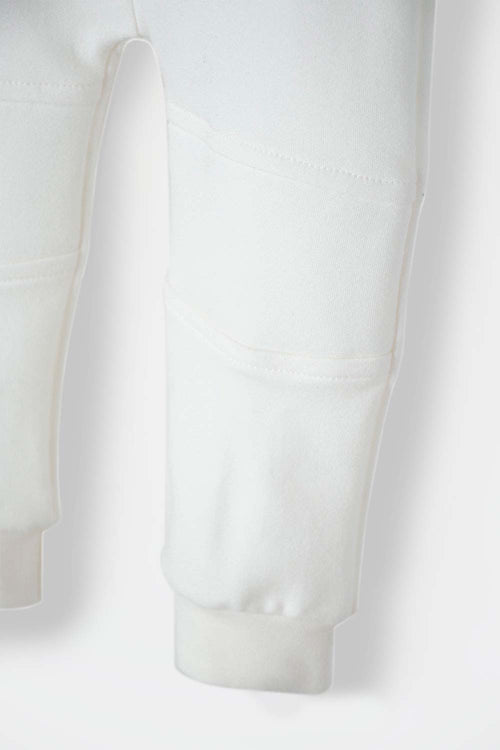 UNISEX BABY IVORY DRAWSTRING LITTLEMIC JOGGER