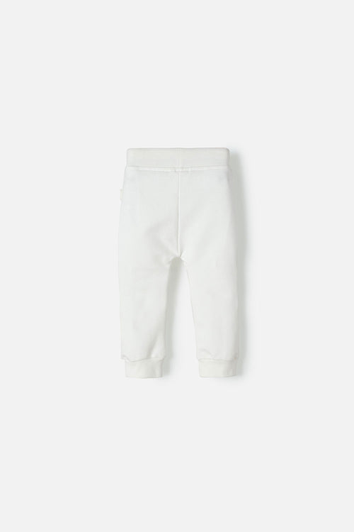 UNISEX BABY IVORY DRAWSTRING LITTLEMIC JOGGER