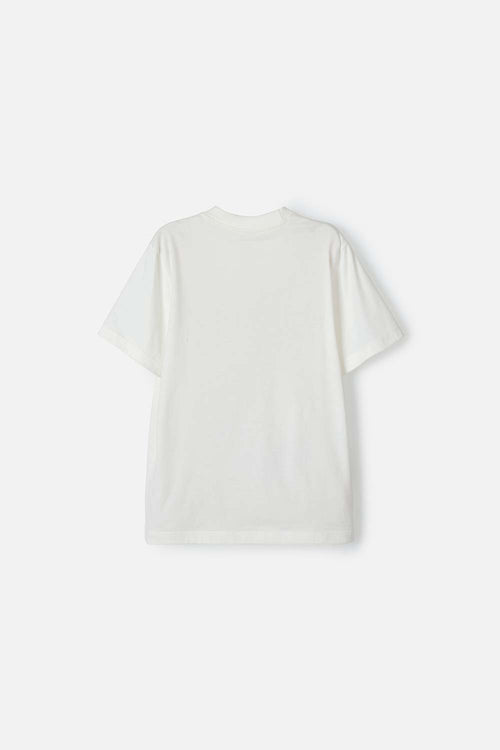 CAMISETA MIC MARFIL MANGA CORTA PARA NIÑO