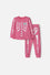 PIJAMA DE LITTLEMIC ROSADA MANGA LARGA PARA NIÑA 2T A 5T