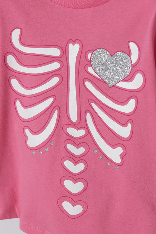 LITTLEMIC PINK LONG SLEEVE PAJAMAS FOR GIRLS 2T TO 5T