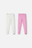 LEGGINS X2 DE MIC MULTICOLOR PARA NIÑA