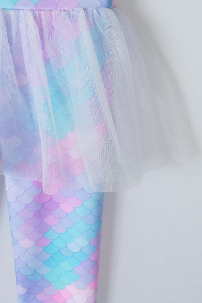 CONJUNTO MIC MULTICOLOR CON FALDA TIPO TUTÚ PARA NIÑA