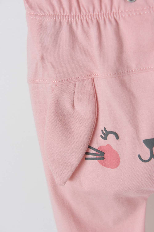 LITTLEMIC PAJAMAS WITH LONG GREEN AND ROSE PINK PANTS FOR BABY GIRL
