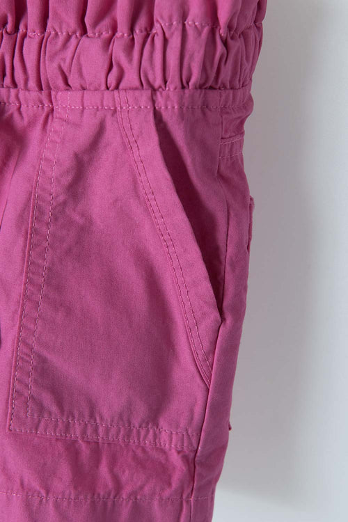 LITTLEMIC SHORTS WITH PINK DRAWSTRING FOR GIRLS 2T TO 5T