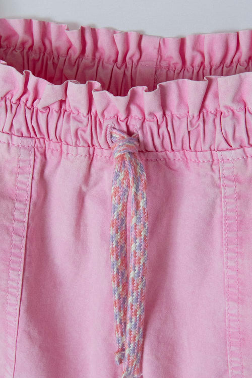 GIRL'S PINK DRAWSTRING SHORTS