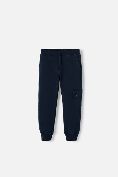 GIRL'S BLUE DRAWSTRING MIC JOGGERS