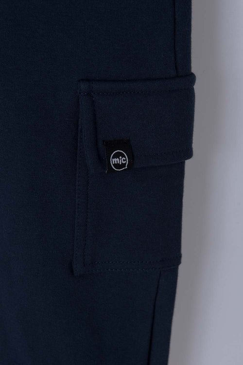 GIRL'S BLUE DRAWSTRING MIC JOGGERS