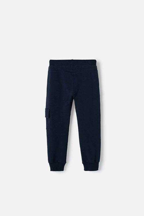 GIRL'S BLUE DRAWSTRING MIC JOGGERS