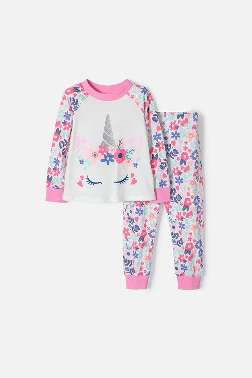 LITTLEMIC PAJAMAS WITH LONG PANTS FOR GIRLS 2T TO 5T