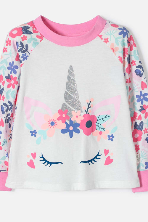 LITTLEMIC PAJAMAS WITH LONG PANTS FOR GIRLS 2T TO 5T
