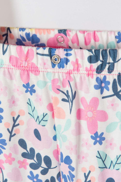 LITTLEMIC MULTICOLOR LONG PANT PAJAMAS FOR BABY GIRLS
