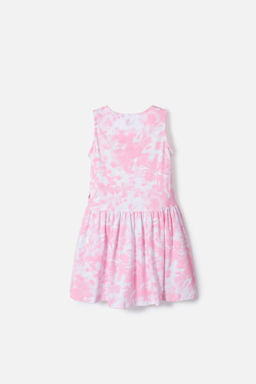 VESTIDO DE MIC MANGA SISA ROSADO PARA NIÑA