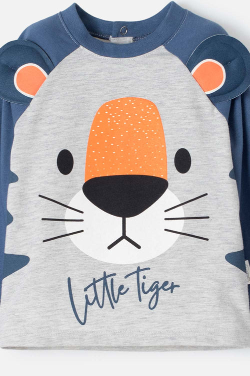 LITTLEMIC MULTICOLOR LONG-SLEEVED OUTFIT FOR BABY BOY