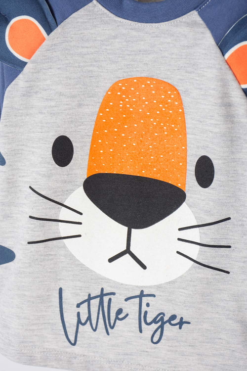 LITTLEMIC MULTICOLOR LONG-SLEEVED OUTFIT FOR BABY BOY