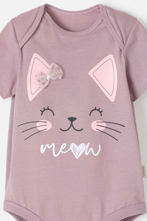 LITTLEMIC SET WITH LILAC BODYSUIT FOR BABY GIRL