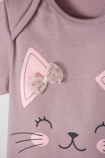CONJUNTO DE LITTLEMIC CON BODY LILA PARA BEBÉ NIÑA