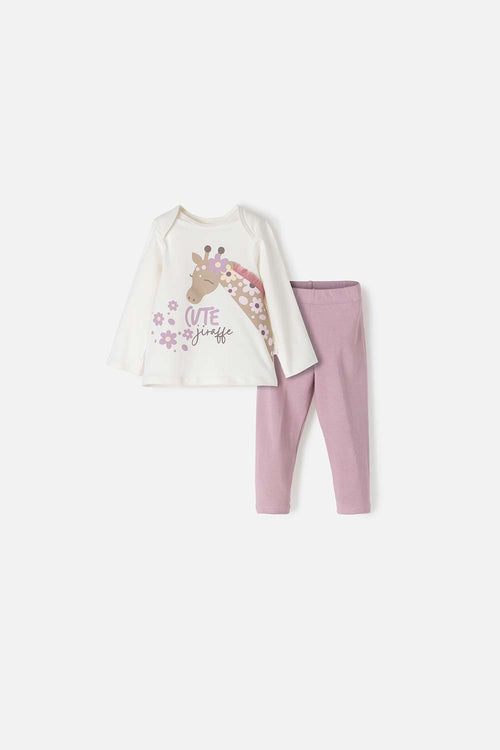 LITTLEMIC MULTICOLOR BABY GIRL BODYSUIT SET