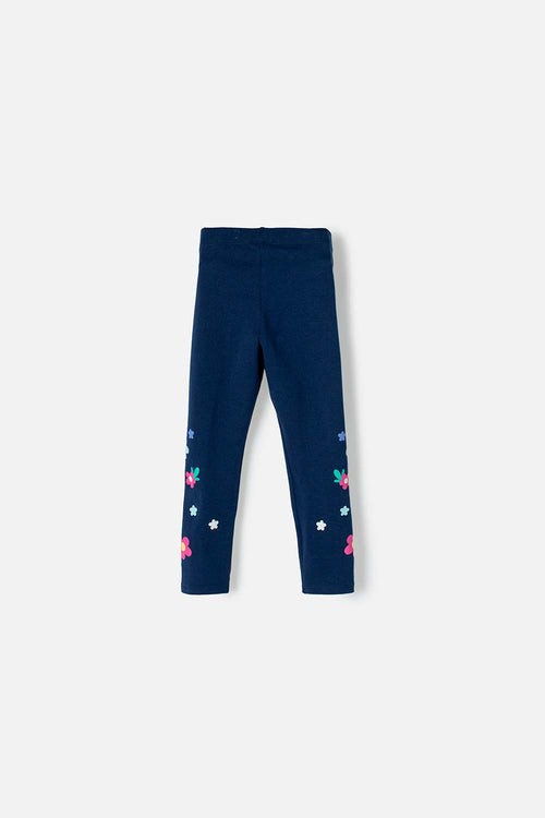 BLUE FLORAL LEGGINGS FOR GIRLS 2T TO 5T