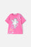 CAMISETA DE MIC MANGA CORTA ROSADA PARA NIÑA