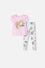 CONJUNTO DE LITTLEMIC ROSADO DE MANGAS CON BOLEROS PARA NIÑA 2T A 5T