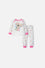 PIJAMA DE LITTLEMIC MARFIL Y ROSADA DE PANTALÓN LARGO PARA BEBÉ NIÑA