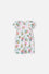 VESTIDO DE LITTLEMIC MULTICOLOR MANGA CORTA PARA NIÑA 2T A 5T