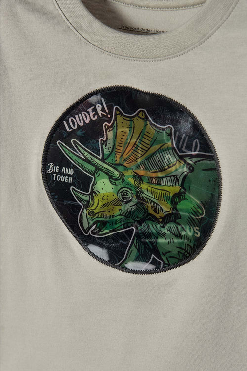 LITTLEMIC GREEN SHORT SLEEVE T-SHIRT FOR BOYS 2T TO 5T