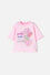 CAMISETA DE MIC MANGA CORTA ROSADO PARA NIÑA