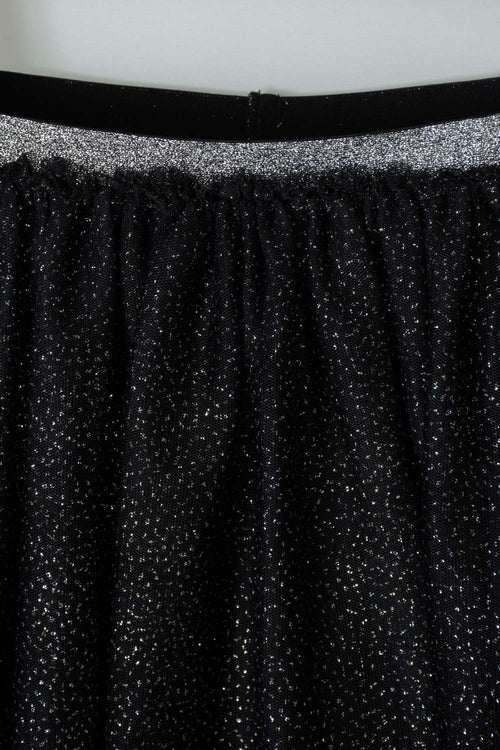 FALDA DE MIC TIPO TUTÚ NEGRA PARA NIÑA