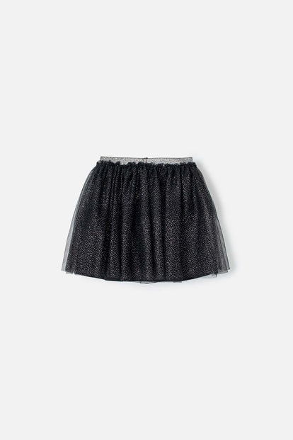 FALDA DE MIC TIPO TUTÚ NEGRA PARA NIÑA
