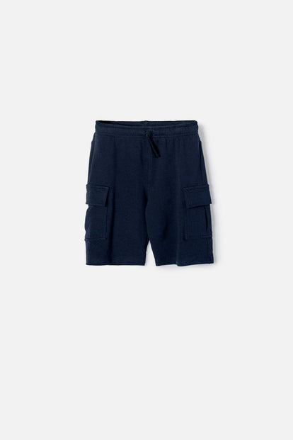 BERMUDA DE MIC CON CORDÓN AZUL PARA NIÑO