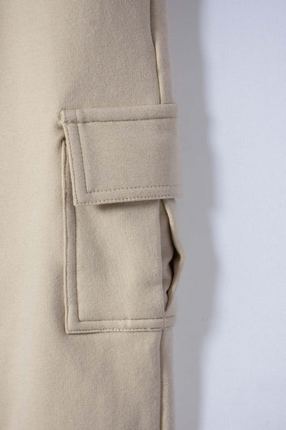 LITTLEMIC KHAKI DRAWSTRING JOGGER FOR BOYS 2T TO 5T