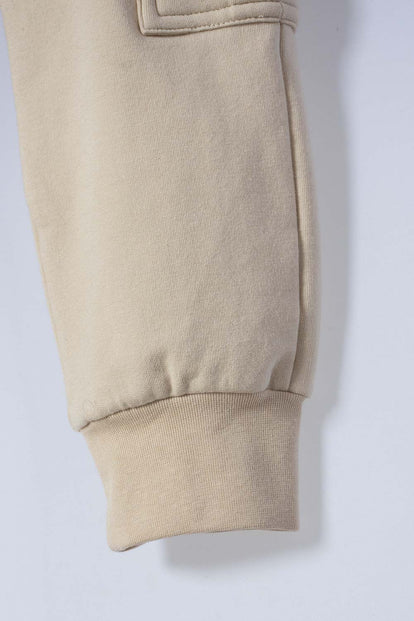 LITTLEMIC KHAKI DRAWSTRING JOGGER FOR BOYS 2T TO 5T