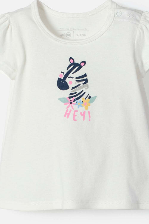CONJUNTO DE LITTLEMIC X3 PIEZAS MARFIL Y ROSADO PARA BEBÉ NIÑA