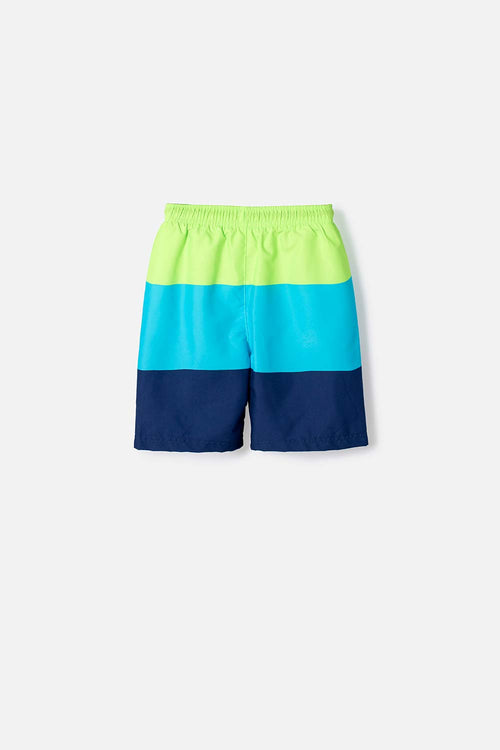 BOY'S MULTICOLOR MIC SWIM TRUNKS