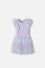 VESTIDO DE MIC CON FALDA EN TULL MORADO PARA NIÑA