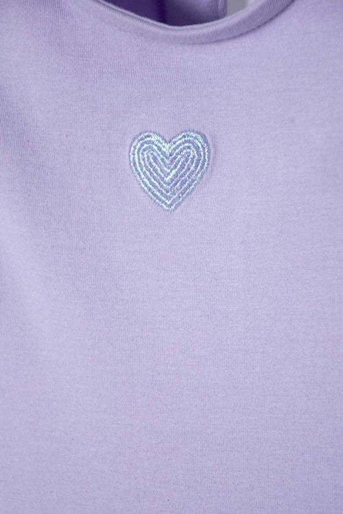 LITTLEMIC DRESS WITH PURPLE TULLE FOR GIRLS 2T TO 5T
